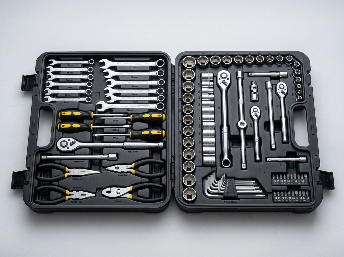 Kit de Herramientas Manuales 100 piezas